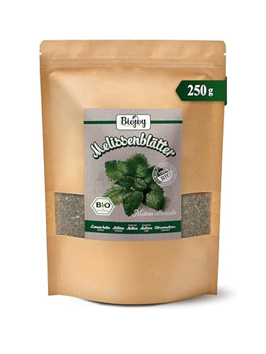 Biojoy Hojas de Melisa Ecológica (250 g), secadas y cortadas, Té de Melisa (Melissa officinalis)
