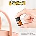Teenitor 100Packs Essential Oil Bottles, Amber Glass Bottle, Essential Oil Bottle 2Ml Bottles, Small Oil Vial Sample Bottles 2ML 0.068OZ