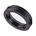 AmScope SM10 1X Barlow Lens For SM Stereo Microscopes, Black, 48 mm
