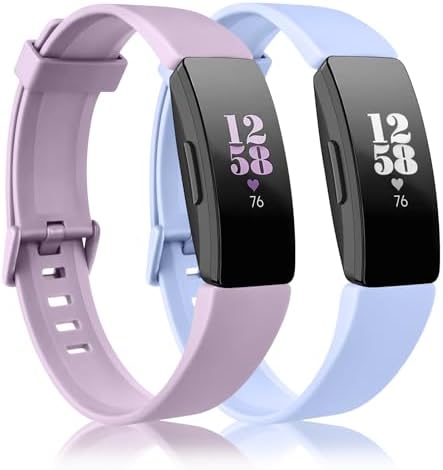 Wepro Replacement Bands For Fitbit Inspire HR/Inspire/Inspire 2/Ace 2 - 3 Pack Small, Teal, Plum, Lilac - View #6