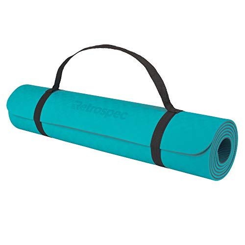 image for Retrospec Zuma Yoga Mat w/Nylon Strap for Men & Women - Non Slip Excer