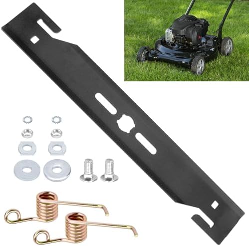 TURFZHS 490-100-0111 490-100-0008 16-Inch Detatching Replacement Mower Blade w/Mounting Hardware for Arn-Old Ryobi Craftsman Lawn Mower, Replace 490-100-0012 645-80116A