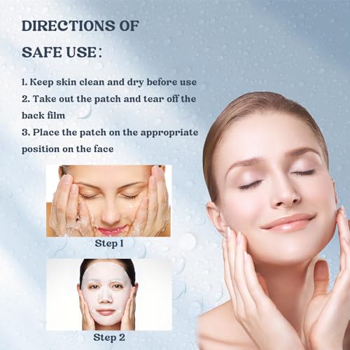 Bio Collagen Real Deep Mask,Deep Hydrating Collagen Mask,Collagen Face Mask Overnight,Pure Collagen Reverse Film Volume Peel Off Mask(4pcs) - Image 8