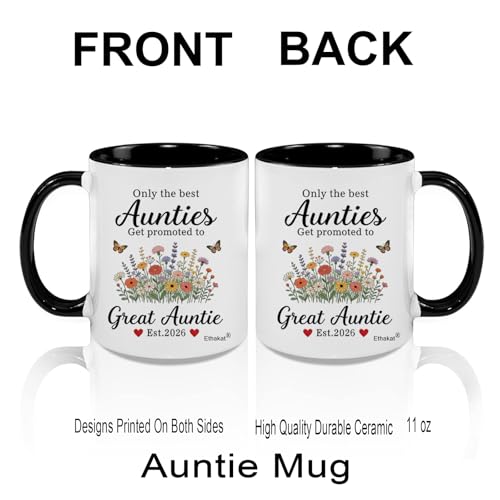 Set de Tazas Promoted To Great Aunt Uncle 2026 11oz miniatura 2