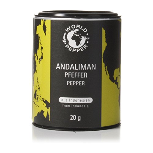 Andaliman Zitronenpfeffer - World of Pepper - 20g - natürlicher Citruspfeffer aus Indonesien mit dezenter Schärfe - Premium Qualität mit Zufriedenheitsgarantie Cover