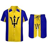 Photo Gallery camicia hawaiana tropicale casual a maniche corte per uomo set con pantaloncini divertente stampa estiva della bandiera delle barbados camicie hawaiane per vacanze spiaggia e feste alla moda Photo Gallery camicia hawaiana tropicale casual a maniche corte per uomo set con pantaloncini divertente stampa estiva della bandiera delle barbados camicie hawaiane per vacanze spiaggia e feste alla moda