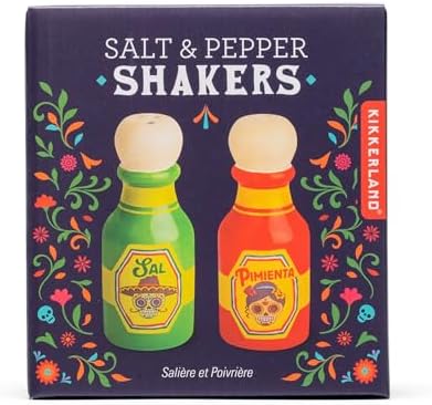 Kikkerland Hot Sauce Salt & Pepper Shakers – Novelty Kitchen Decor – Pack of 2 image 5