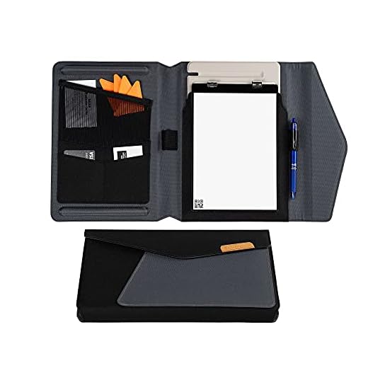 Rocketbook Capa Cápsula para Orbit Executive – Capa 100% reciclável com suporte de caneta, fecho magnético e armazenamento interno – Preta