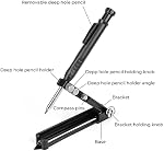 Multi-function Scribing Tool Upgraded, Construction Pencil- Aluminum Alloy Scribe Tool With Deep Hole Pencil, Diy Woodworking Scribe Gauge Scriber Line Maker Measuring Tool,multifunctional Tools