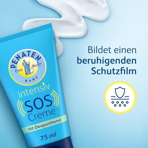 Penaten Kleine Helfer SOS Creme 75ml, beruhigende Feuchtigkeitscreme für Babys mit Dex-Panthenol für empfindliche Haut, bei Reizungen und Rötungen 6