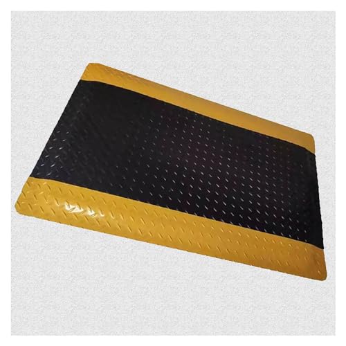 Tapis antifatigue industriel jaune idéal pour les postes en usine