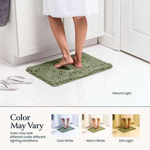 BELADOR Bathroom Rugs Sets 2 Piece - Plush Bath Mat Set Quick-Dry Soft Chenille Bathroom Mat with Rubber Backing, Absorbent Bath Rugs for - Bath Mats 24x17 + 30x20