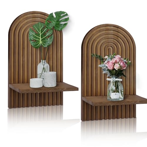 LIYAOLI Boho Shelves Bohemian Decorative,Vintage Wall Shelf Boho Chic Wall