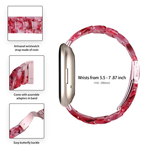 Correa de resina compatible con Fitbit Versa 4 Sense 2 miniatura 5