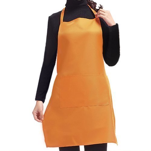 Accessotech Plain Apron with Front Pocket for Chefs Butchers Kitchen Cooking Craft UK Baking