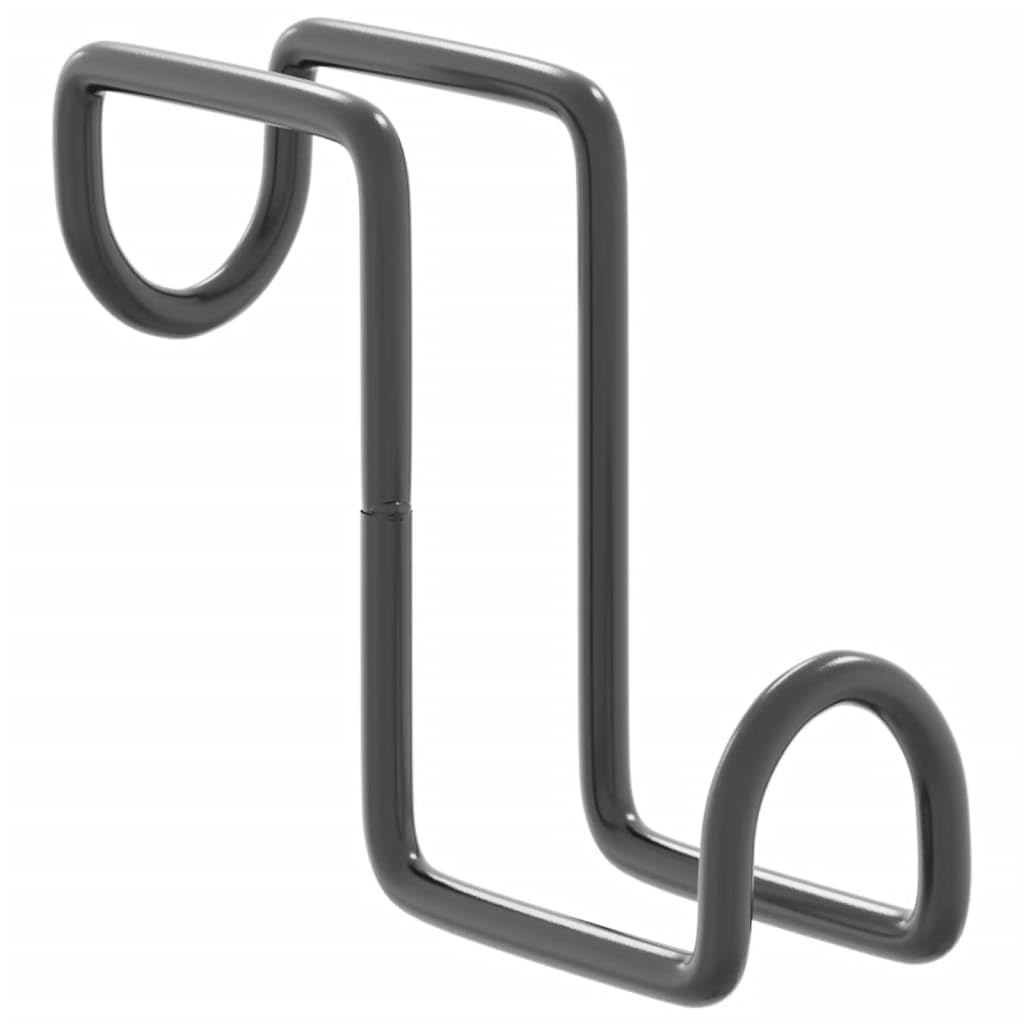 Trensenhalter 3 Stück Schwarz pulverbeschichteter Stahl 4 x 10 x 13,5 cm für Sattelzubehör Zaumzeug Pferdeausrüstung Reitsportbedarf Stall Ordnung