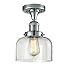 Innovations 517-1CH-PC-G72 1 Light Semi-Flush Mount, Polished Chrome