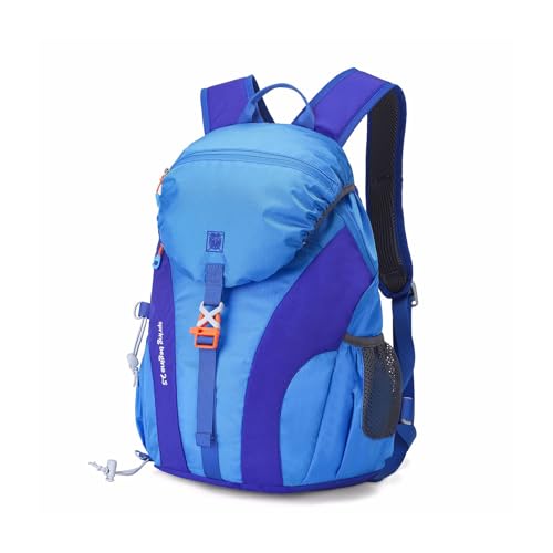 SO Mochila de caminhada à prova d'água, mochila leve de 25 L, Azul, 25