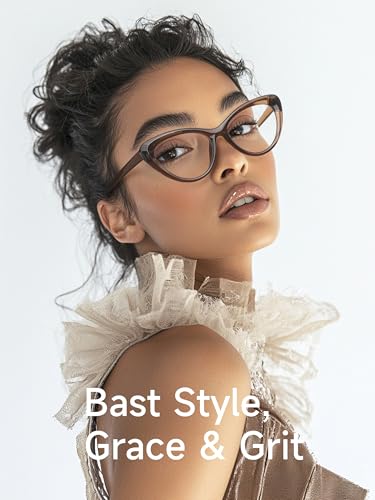Image of Bast Sytle Oversized Cateye Blue Light Blocking Glasses Lightweight Chic Frame for Office Computer Gaming for Women