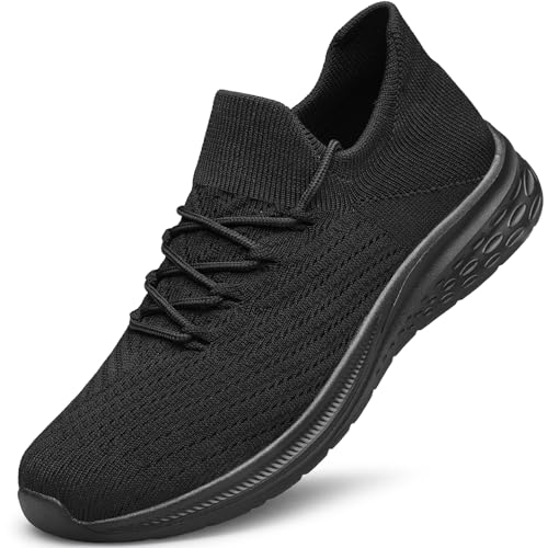 YHOON Mens Walking Shoes Slip on Casual Shoes Lightweight Workout Gym Tennis Shoes