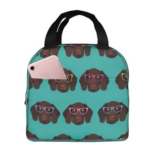 DURAGS Puntero alemán de pelo corto en gafas, versátil y reutilizable, para el trabajo, actividades al aire libre o un delicioso picnic familiar