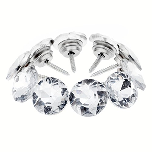 Lot de 20 Clous de Tapissier en Cristal de Diamant pour Canapé, Tête de Lit, Boutons à Coudre, pour Décoration Mural