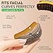 Contour Face Brush for Sculpting & Massage – Helps Reduce Puffiness, Enhances Skin Glow & Improves Product Absorption (1 PC)