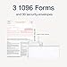Adams 1099 NEC Forms 2025, 3-Part Kit for 30 Recipients, Includes 30 Envelopes, 3 1096 Forms, QuickBooks Compatible, eFile Access and Printing Through Adams Tax Forms Helper Software (1017230)