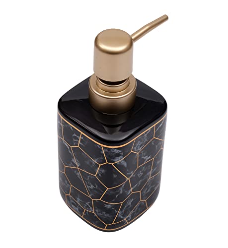 Image of Store2508 Ceramic Liquid Handwash Soap Dispenser Pump for Bathroom /Kitchen - 250ml (Black)
