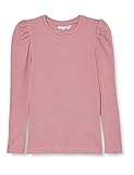 Standard Fit NAME IT Mädchen Nkfkabexi Ls Slim Top Noos T-Shirt, Woodrose, 134-140