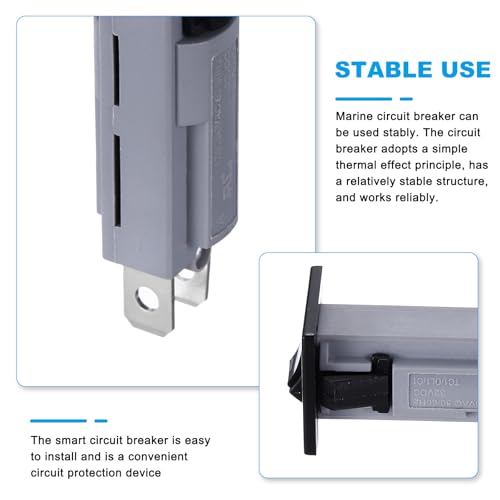 QUARKZMAN Electric Leitungsschutzschalter 9A Thermischer Überlastschalter 125/250V AC 32V DC Manueller Rücksetzknopf Schutzschalter