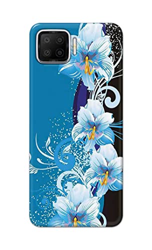 Image of PRINTFIDAA Beautiful Floral Design Printed Designer Hard Case for Oppo F17 Back Cover -(e) RPM1006