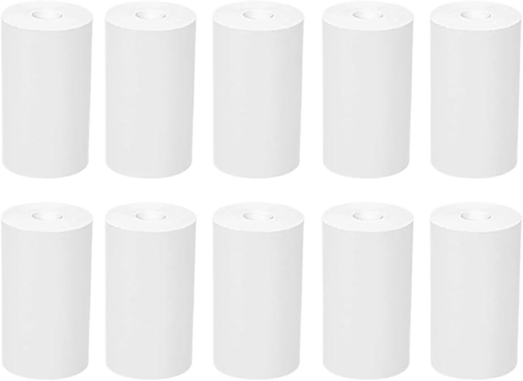 Thermal Sticker Paper Roll For Mini Printer Labels And Stickers 9 To 10 Rolls(10Rolls White Label)