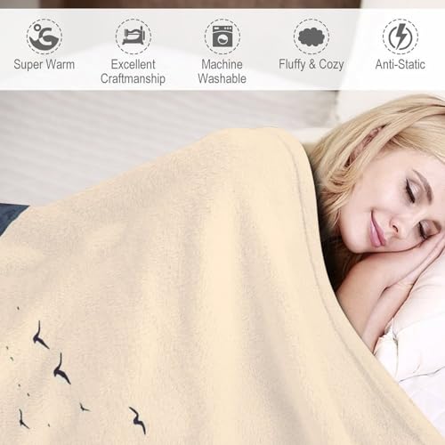 Couverture en micro polaire 152x203 cm en flanelle légère et chaude