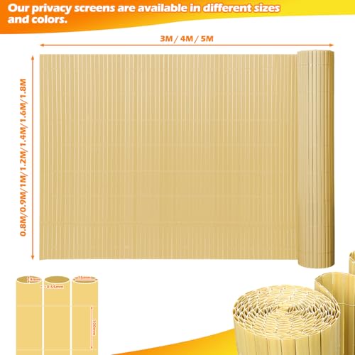 Crea zonas de bambú íntimas usando el panel de PVC de 90x900 cm 7