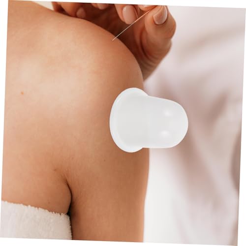 Set de 4 ventosas de silicona para cupping manual, masaje corporal y terapia en casa, succión fuerte y suave miniatura 5