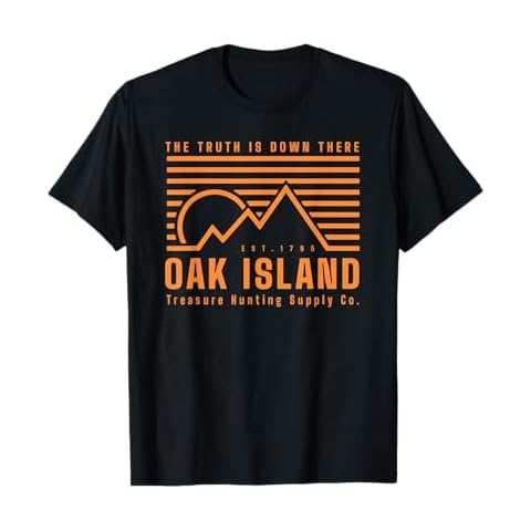Oak Island Vintage Templar Knight Treasure Hunt Gift T-Shirt Cover
