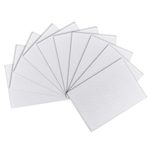 Image of uxcell 10pcs Corrugated Cardboard Paper Sheets,White,7.87-inch x 11.86-inch,for Craft and DIY Projects