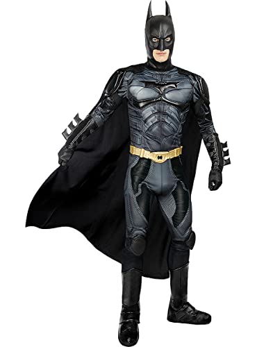 Funidelia | The Dark Knight Batman Costume for man The Dark Knight, Superheroes, DC Comics - Costumes for adults, accessory fancy dress & props for Halloween, carnival & parties - Size S - Black