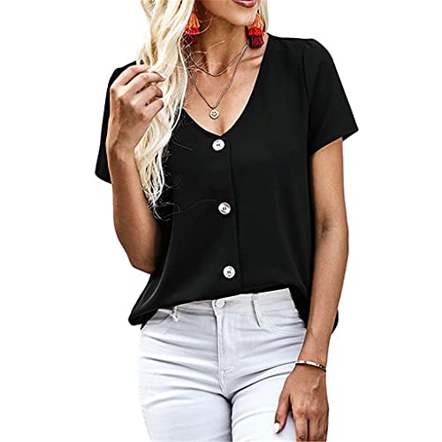 Chemise Femmes Summer V-col fluide et légère pour la saison estivale