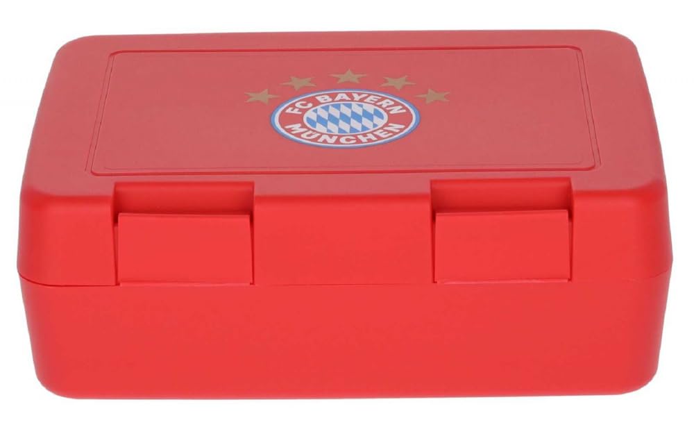 FC Bayern München Brotdose - 5 Sterne - 2er-Set Brotbüchse | Rot | Frühstücksbox FCB