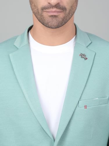 Image of Cantabil Self Design Full Sleeves Notch Lapel Casual Blazer for Men | Casual Blazer for Men | Men Blazer for Casual (P MBZC00057)
