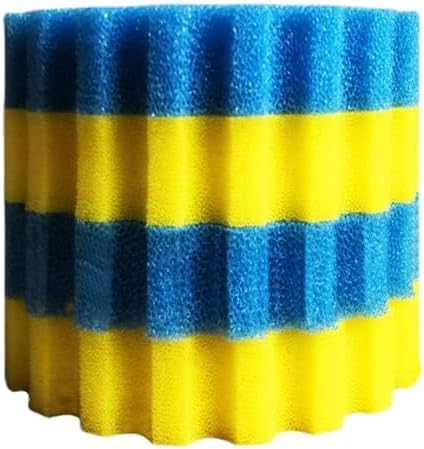 PFC-8000 CPF-5000 Pond Filter Sponges – Biological Filter Foam Pads for PFC/CPF Pond Filters, Efficient Pond Filter Media, Dual Density Filter Sponge (2 x Yellow Fine & 2 x Blue Coarse, Ø 26 cm)