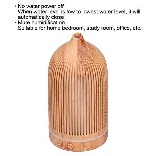 Difusor de aire silencioso de 200 ml y grano de madera con conexion USB 7