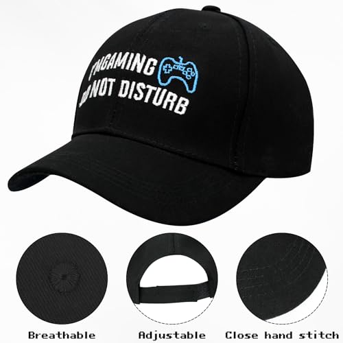 Novelty Gamer Socks Hat, Funny Gamer Gifts Stocking Stuffers for Teens Boys Men Teenagers Black2