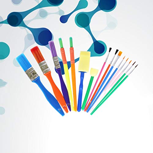 POPETPOP Pcs Crianças Pintura Escovas de 15 Crianças Kit Crianças Pintando Esponjas Pincéis de Pintu