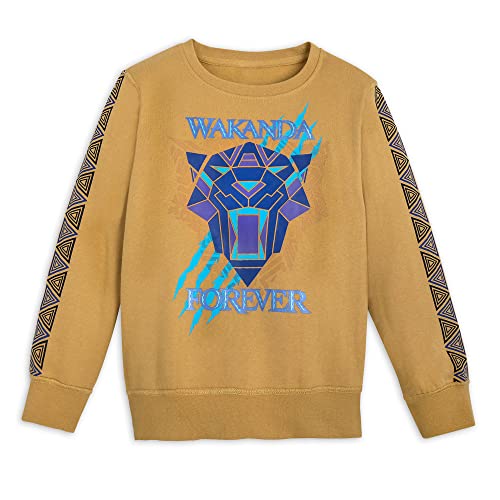 Sweat Black Panther enfant pull Marvel Wakanda Forever noir à manches longues