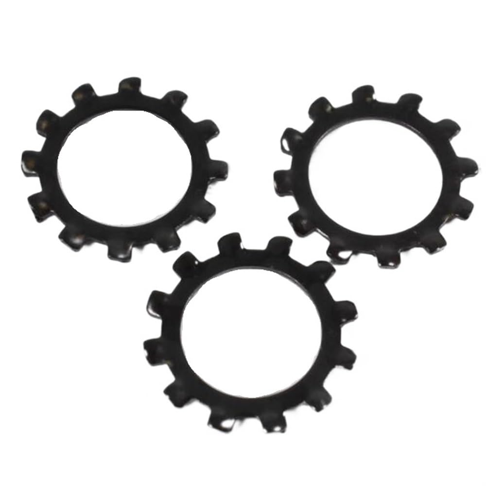 rondella Shakeproof esterno seghettato， Rondelle di bloccaggio a stella con denti esterni, da M2,5 a M6 65Mn(M2.5)