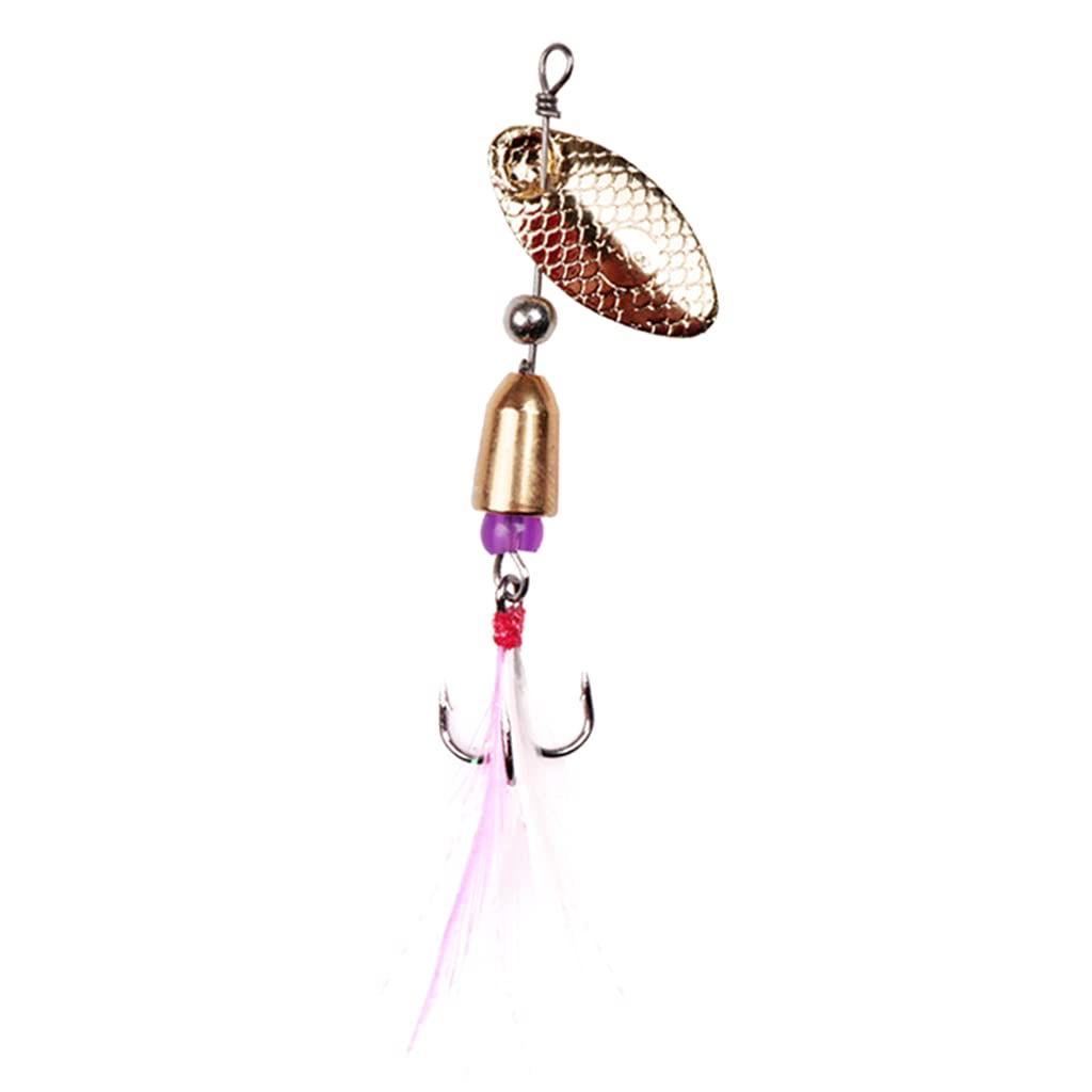 CQEAZ Metal Hard Spinner Fishing Lure Bass Fishing Spinner Swimbait Freshwater Saltwater Fishing Tackle Lures Hook