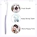 Ptwola Small Dog Cat Toothbrush Pets Toothbrush Soft Bristle Cat Dental Brush Micro Head Puppy Tooth Brush Deep Clean Kit Portable Cats Dental Care for Puppy Kitten Daily Brushing